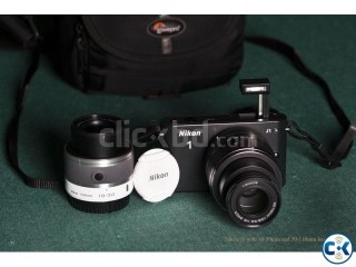 Nikon j1 with 10-30mm and 30-110 mm lens DSLR
