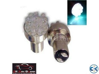 12 PCS Convex LED S 25 1156 WHITE