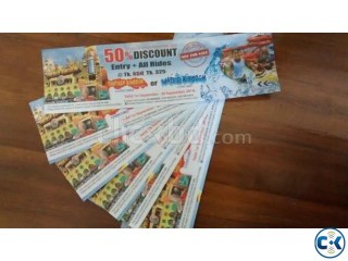 Discounted 6 FANTASY KINGDOM tickets