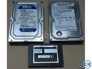 Hard Disk Drive HDD and Solid State Drive SSD