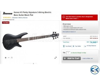 Ibanez k5 Fieldy BEST BASS YOU CAN GET