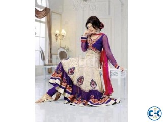 Latest Designer Party Wear Ivory And Blu
