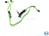 STYLISH ZIPPER HEADPHONE GREEN