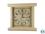 Romansun Wood color Square Wall Clock UNH93546