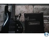 Bass Guitar and Amp