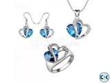 3 in 1 Crystal Jewelry Set