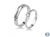 Lovers Heart Silver Crystal Couple Rings Valentine s Offer