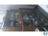 Show Case for sale two storied brown color