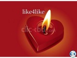 Like4like account with 12000 point in one account fast Del