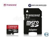 Transcend microSDHC Class10 U1 with adapter