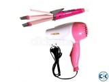 Nova 2 In 1 Hair Iron and Nova Hair Dryer Combo