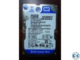 WD 250 gb laptop Hard disk Used