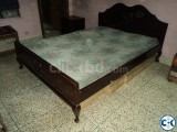Pure Shegun Kaath Bed with Mattress 7 Feet King Size