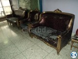 Full Set Drawing Room Red Sofa 3-2-1