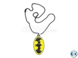 Batman Locket with Chain Black Yellow