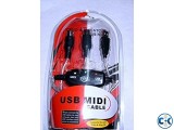 Midi To USB Cable for Keyboard Others NEW