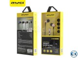 Awei ES910i universal wired smart headphone Color Gold