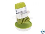 Jesopb - Dishwasher Soap Dispensing Palm Brush With Storage