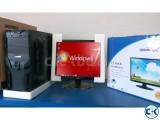 Computer Dual Core-500GB/4GB Monitor