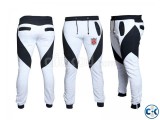 White with Ash Black Mix Jogger Pant JG02