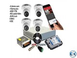 Hikvision 2pic cc camera 4channel DVR full package