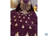 Maroon Embroidery Single Unstiched Kameez for Women 1 piece