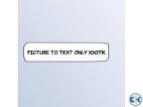 Page typing picture to text