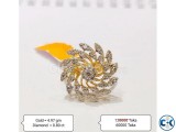 Diamond with Gold Ring 50 OFF