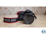 Canon EOS-80D 18-135mm lens included