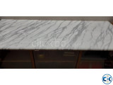 Shegun wood showcase with Marble top
