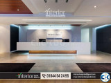 Modern reception ceiling Certain areas like the reception