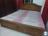 King size bed- kathal wood- with jajim mattress King size bed- kathal wood- with jajim mattress
