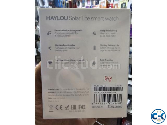 Xiaomi Haylou Solar Lite Smartwatch 10 Days Battery | ClickBD image 5