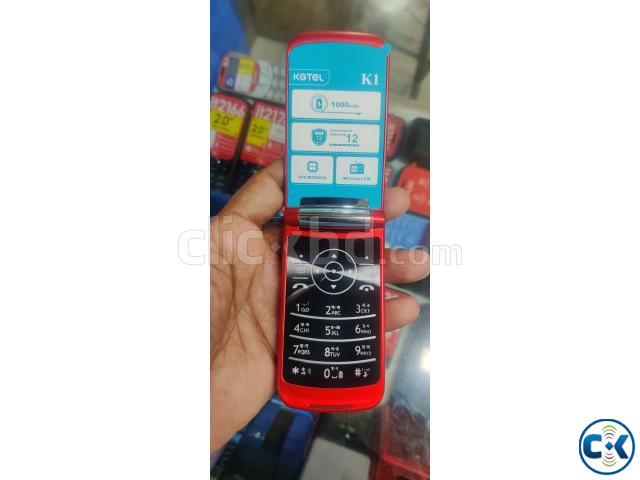 Kgtel K1 Slim Folding Phone With Warranty | ClickBD image 2