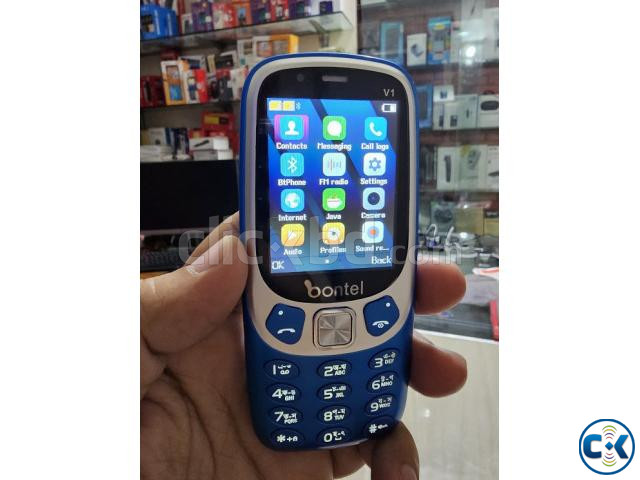 Bontel V1 Ultra Slim Phone With Cover Warranty -Blue | ClickBD image 5