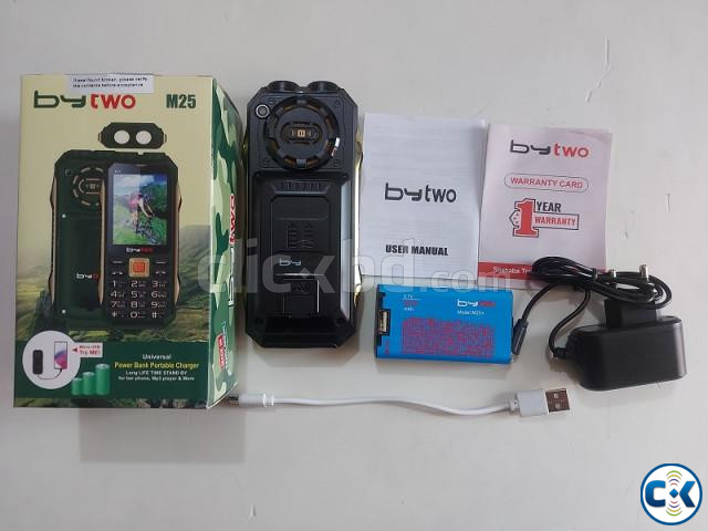 Bytwo M25 Dual Sim Power Bank Phone 5200mAh Battery | ClickBD image 3