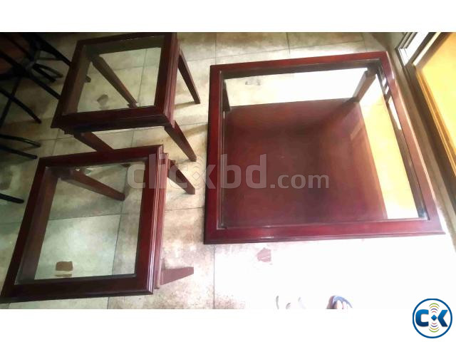 6 seater sofa set with center table and 2 side tables large image 3