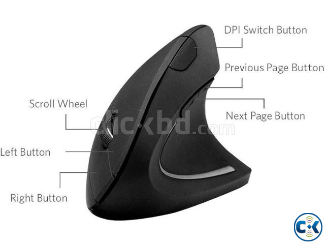 Ergonomic Wireless Mouse large image 1