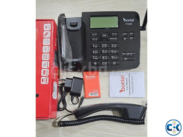 Bontel T1000 Land Phone Dual Sim Auto Call Record | ClickBD image 3