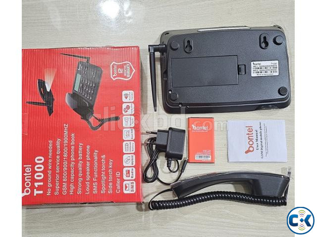 Bontel T1000 Land Phone Dual Sim Auto Call Record | ClickBD image 4