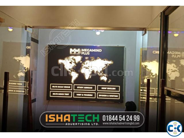 3D LED World Map Perfect World with acrylic best price in Ba | ClickBD image 2