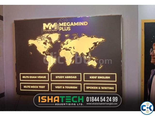 3D LED World Map Perfect World with acrylic best price in bd | ClickBD image 4