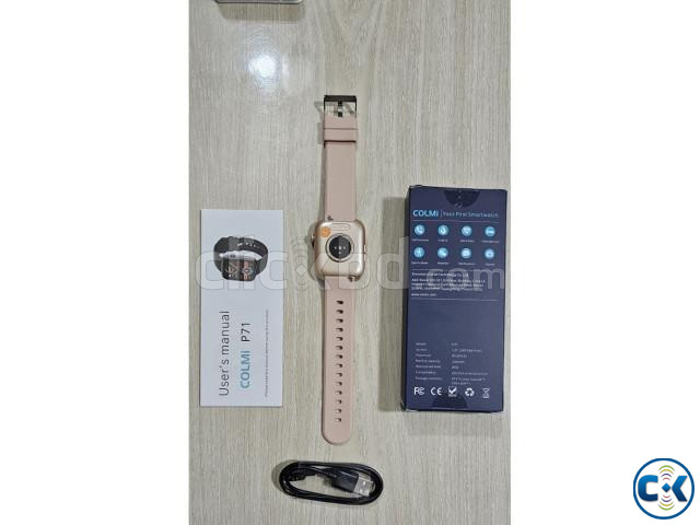 Colmi P71 Smart Watch Bluetooth Voice Calling Gold | ClickBD image 3