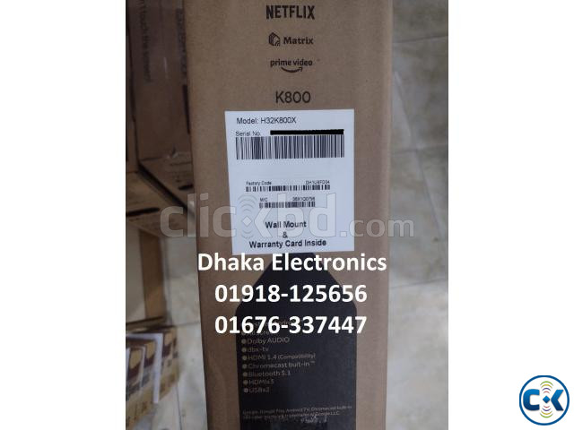 Haier 32 inch H32K800X ANDROID GOOGLE BEZEL LESS SMART TV large image 1