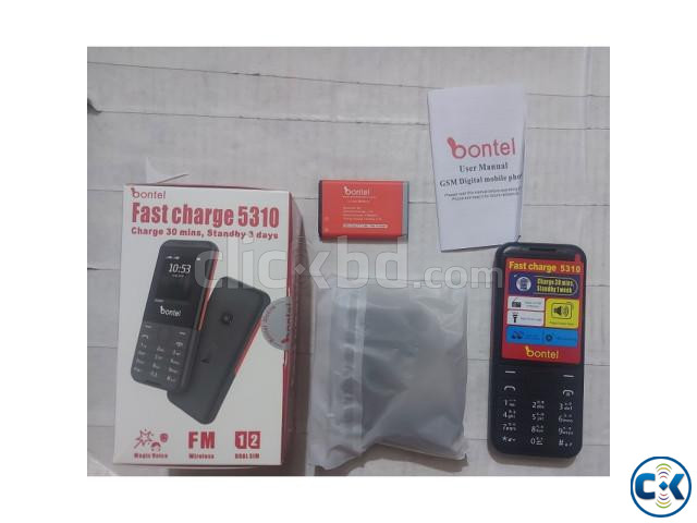 Bontel 5310 Dual Sim First Charging Phone With Warranty | ClickBD image 3