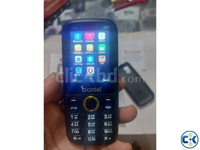 Bontel C4 Mobile Phone 3000mAh Battery Four Sim | ClickBD image 2