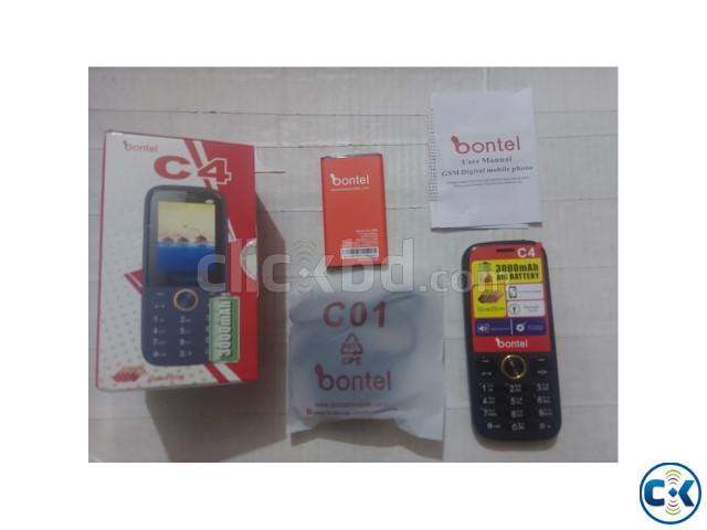 Bontel C4 Mobile Phone 3000mAh Battery Four Sim | ClickBD image 3