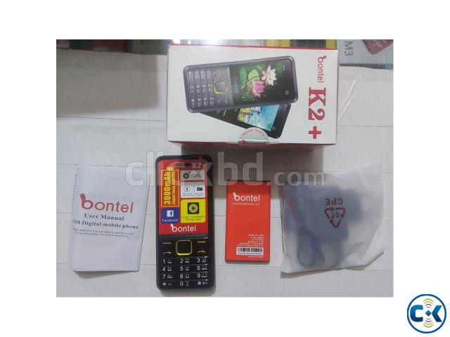 Bontel K2 Phone 3000mAh Battery Bluetooth Wireless FM Radio | ClickBD image 3