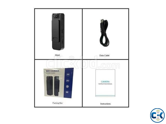 L8 Mini Clip Body Camera HD 1080P Night Vision large image 2