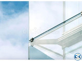 Fixed Partition Full Glass 10m White Glass